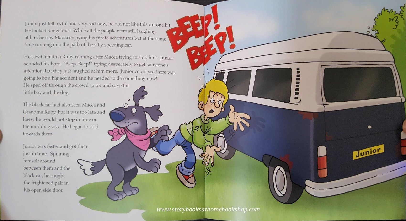 หนังสือนิทานปกอ่อน** 🍅🍓JUNIOR THE LITTLE BLUE CAMPERVAN