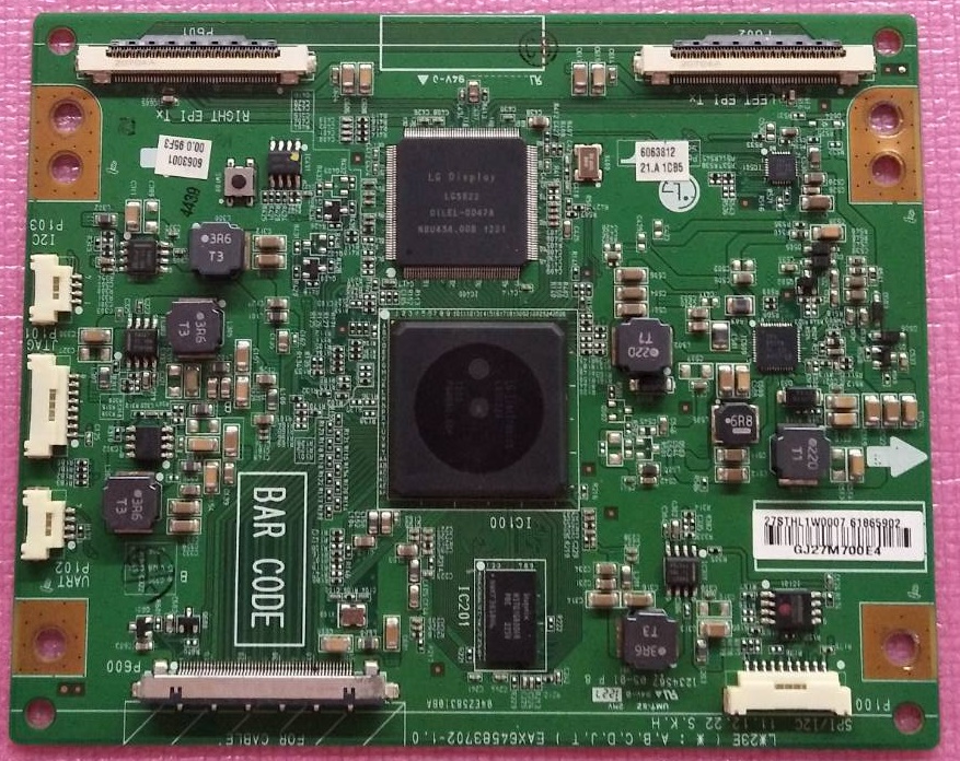 บอร์ดทีคอน ทีวี แอลจี LG ของแท้ถอดจากเครื่อง รุ่น47LM8600-TA.ATMWLJT