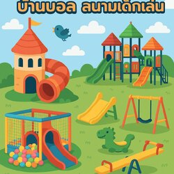 สนามเด็กเล่น เครื่องเล่นเสริมพัฒนาการ