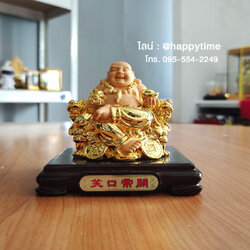 รูปปั้นพระสังกัจจายน์มงคล ถือก้อนทอง ของขวัญเปิดร้านใหม่ให้เพื่อน