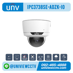 กล้องวงจรปิด UNIVIEW รุ่น IPC3738SE-ADZK-I0 ความละเอียด 8 ล้านพิกเซล