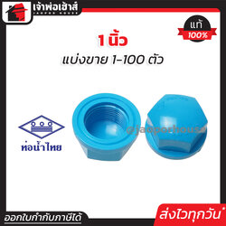 ท่อน้ำไทย ฝาครอบ เกลียวใน pvc ขนาด 1 นิ้ว แพ็ค 1-100 ชิ้น สีฟ้า ฝาปิดท่อ ฝาอุดเกลียวใน ฝาครอบเกลียวใน ข้อต่อpvc K11-07