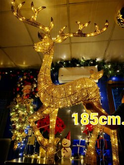 ให้เช่ากวางไฟ ขนาด185cm. พร้อมตกแต่งครบมาตราฐาน