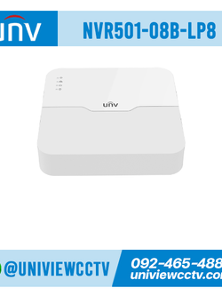 เครื่องบันทึก UNIVIEW รุ่น NVR501-08B-LP8 จำนวน 8 ช่อง POE
