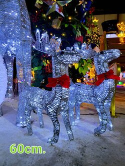 กวางไฟคริสต์มาส60cm.สิ่งที่คุณต้องมีในการตกแต่งธีมคริสต์มาส