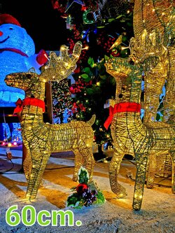 กวางไฟ60cm.สิ่งที่คุณต้องมีในการตกแต่งธีมคริสต์มาส