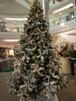 ให้เช่าต้นคริสต์มาสปลอม ขนาด10ฟุต หิมะ พร้อมตกแต่งครบมาตราฐาน