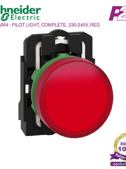 XB5AVM4 : ไพล็อตแลมป์ แบบ LED, Ø22mm, แบบพลาสติก, สีแดง, 230-240VAC - Schneider Electric - Pilot Lights / Pilot Lamps by pik2pak.com