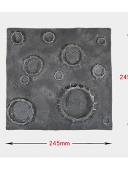 ฉากพื้นผิวดวงจันทร์ ไดโอราม่า งานเรซิ่น GK Resin Diorama Moon Ground