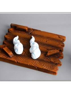 GK Resin Diorama wood deck งานเรซิ่น ฉากแผ่นไม้เรือ