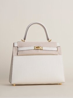 [Pre-order] Hermes Kelly25 Epsom CC10 Craie GHW Full handmade 100% คุณภาพ VIP เกรดดีที่สุด