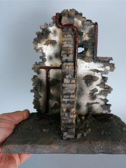 Diorama 1/12 งานฉากไดโอราม่า ฉากซากกำแพง