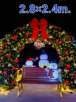 ซุ้มต้อนรับทั้งชุด ขนาดใหญ่ สวยแน่อน สิ่งที่คุณต้องมีในการตกแต่งธีมคริสต์มาส