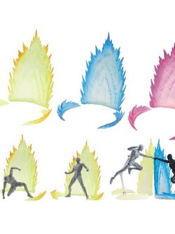 Dragon Ball Explosion Effect Model Figure Figma เอฟเฟคคลื่นพลังดราก้อนบอล โมเดล ฟิกเกอร์ ฟิกม่า