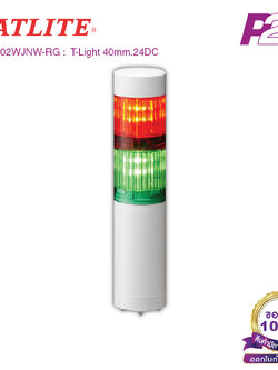 LR4-202WJNW-RG : ไฟสัญญาณเตือนแบบชั้น Ø40mm 2ชั้น 24VDC ไม่มีเสียงไฟกระพริบ ยืดติดโดยตรง - Patlite - Tower Light by pik2pak.com