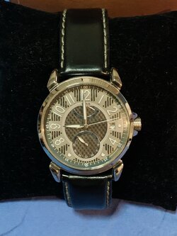 นาฬิกาข้อมือ ยี่ห้อ Sovil Titus หน้าปัดดำ ระบบAutomatic