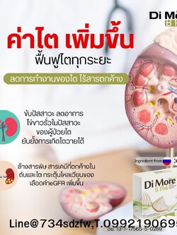 ดิมอร์ บีพลัส Di More B Plus เสริมสร้างภูมิคุ้มกัน ฟื้นฟูตับ ไต ปอด ลดผลข้างเคียงเคมีบำบัด มะเร็ง ซีสต์ เนื้องอก ก้อนเนื้อ โรคไต ไตเสื่อม เหนื่อยเพลีย