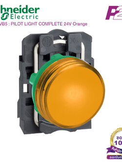 XB5AVB5 : ไพล็อตแลมป์ แบบ LED Ø22mm พลาสติก สีส้ม 24VAC/DC - Schneider Electric - Pilot light by pik2pak.com