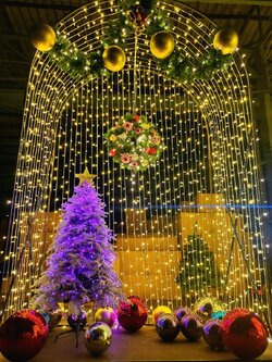 ซุ้มถ่ายภาพในธีมคริสต์มาส1.8*1*2.9.เมตร