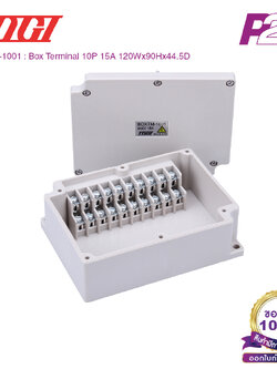 BOXTM-1001 : กล่องเทอร์มินอลบล็อค 10 Poles AC/DC 600V 15A IP65 - Togi / Toyogiken - Terminal Box (Junction box)