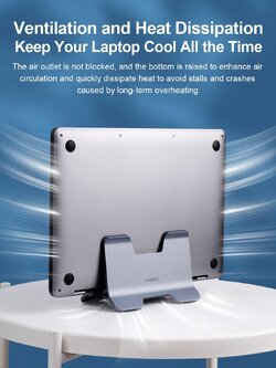 [ออกใบกำกับภาษีได้]พร้อมส่งจาก กทม Hagibis ขาตั้งแล็ปท็อปแนวตั้งเดสก์ท็อปแรงโน้มถ่วงอลูมิเนียมแท่นวางโน้ตบุ๊ค Space-Saving