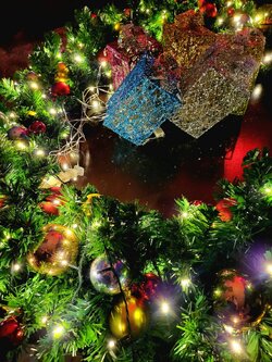 สายสนคริสต์มาสนอก VIP. ตกแต่งสวยๆ 2.7เมตร หนาฟูพิเศษ