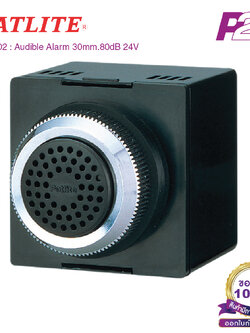 BM-202 : อุปกรณ์สัญญาณเสียงแบบ Horn 24VAC/DC, 80dB Standard Type, IP30 - Patlite - Audible Alarm (⌀30mm)