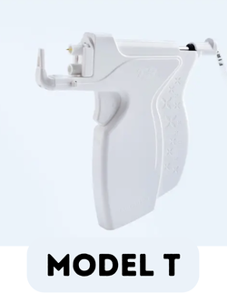 Model T ต่างหูเจาะราคาย่อมเยา ก้านจะหนา1 mm แป้นผีเสื้อ