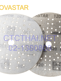 กระดาษทรายกลม NOVASTAR หลังสักหลาด