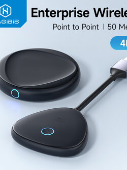 [ออกใบกำกับภาษีได้]พร้อมส่งจาก กทม Hagibis 4K HDMI Wireless Transmitter and Receiver Kit, 2.4/5GHz Wireless HDMI Extender Kits to Monitor, Projector, HDTV