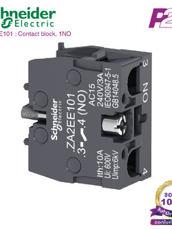 ZA2EE101 : คอนแทคบล็อค สำหรับปุ่มกด XA2E 1NO - Schneider Contact Blocks by pik2pak.com