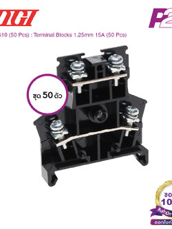 PTW-SS10 (50 pcs) : เทอมินอลบล็อค (แพ็ค50ตัว) 15A / 1.25mm² AWG20~16 (Screw) M3 - Togi / Toyogiken - Terminal Block by pik2pak.com #ซื้อเป็นแพ็คถูกกว่า
