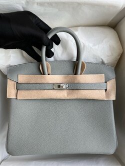 [Pre-order]Hermes Togo birkin 25cm 4Z Gris Mouette phw หนัง original TOGO งาน full handmade 100% คุณภาพ VIP เกรดดีที่สุด