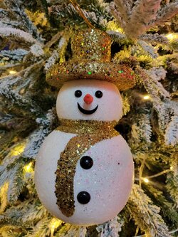 สโนว์แมน 28cm. คริสต์มาสแขวนประดับ/ชิ้น