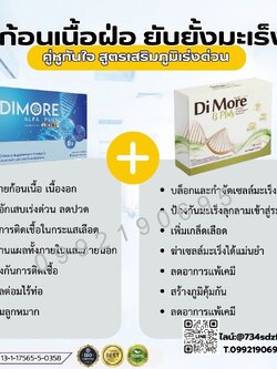 เซตคู่หู สูตรเสริมภูมิเร่งด่วน ดิมอร์ อัลฟ่าพลัส ดิมอร์ บีพลัส ก้อนเนื้อฝ่อ ยับยั้งมะเร็ง เนื้องอก เสริมภูมิคุ้มกัน สลายก้อนเนื้อ ลดผลข้างเคียงจากเคมีบำบัด
