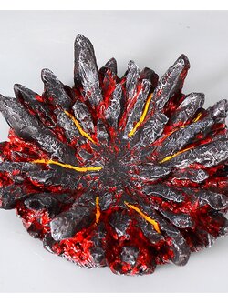 GK Resin Diorama Ground Burst Lava Flow งานเรซิ่น ฉากพื้นระเบิดลาวาไหล