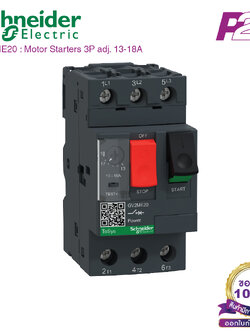 GV2ME20 : มอเตอร์เบรกเกอร์ 3P 13-18A - Schneider Electric - Motor Protection Circuit Breakers (MPCB) by pik2pak.com