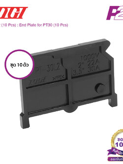 PT-30L2 (10 pcs) : ฝาปิดเทอร์มินอล (แพ็ค10ตัว) สำหรับ PT-30 - Togi / Toyogiken - End Plate by pik2pak.com #ซื้อเป็นแพ็คถูกกว่า