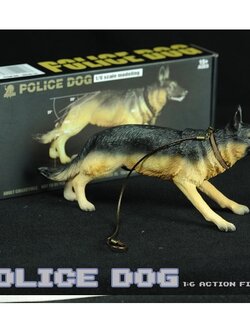ฟิกเกอร์ โมเดล สุนัขตำรวจ 1/6 Frigure Model Police Dog Scale 1/6
