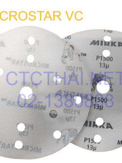 กระดาษทรายกลม MICROSTAR หลังสักหลาด