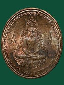 เหรียญสมเด็จองค์ปฐม ทำน้ำมนต์ ป้องกันโรคระบาด กันนิวเคลียร์ รังสีต่างๆ ป้องกันภัยพิบัติ หลวงปู่ศรี มหาวีโร ปี 2552