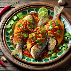 แจกสูตรอาหาร !! ปลาทอดสามรส กรอบนอกนุ่มใน ซอสรสชาติเข้มข้น 🐟🍅🌶️