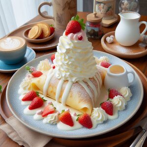 แจกสูตรขนม !! เครปเย็น หอมหวานนุ่มละมุน ไส้ทะลักสุดฟิน 🥞🍓🍫