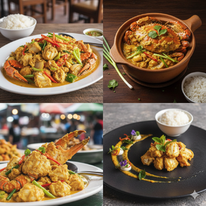 🦀 แจกฟรี! รูป ปูผัดผงกะหรี่ สวยคมชัด สำหรับร้านอาหาร โพสต์ขายได้ทันที! พร้อมรับทำป้ายเมนูสุดปัง