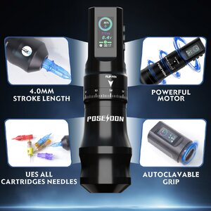 เครื่องสักฮอคเพนไร้สาย YOLO ADJUSTABLE TATTOO BATTERY FLIP PEN