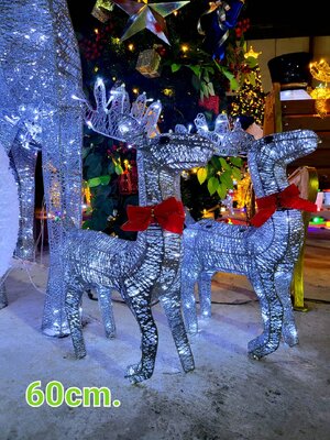 กวางไฟคริสต์มาส60cm.สิ่งที่คุณต้องมีในการตกแต่งธีมคริสต์มาส