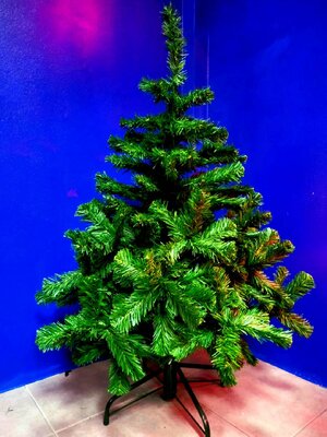 ต้นคริสต์มาสปลอมขาเหล็ก4ฟุตพุ่มหนา