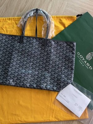 New Goyard st louis pm /ดำ อุปกรณ์ ครบ บิล มีนา ปี25