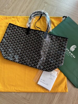 🖤 New Goyard st louis pm /ดำ อุปกรณ์ ครบ บิล มีนา ปี25 🖤
