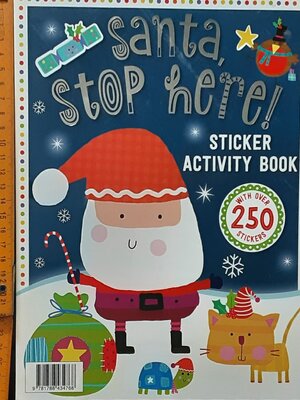 Activities BOOK** 🍅🍓Santa Stop here! Sticker Activity Book